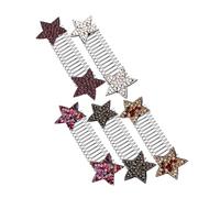 TIDTALEO 5pcs Invisible Hair Clips Star Hair Pins Bangs Holder No Mark for Women Decorative Side Combs
