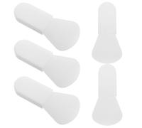 TIDTALEO 5pcs Silicone Face Mask Applicator Brush Set Soft Heads, Portable and Versatile Use for Eye and Mud Masks, for Home Use and On-the-go Skincare Routines