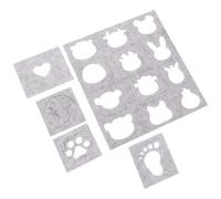 TIDTALEO 5pcs Wool Felt Mold DIY Felt Craft Stencil Needle Felting Tools for Easy to Use and Store Decorative Creative Embroidery Molds for Clothes