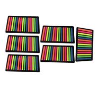 TIDTALEO 6 Books of Thin Pet Index Tabs Lightweight Highlighting Strips for Visual Tracking and Focus While Reading, Portable Page Markers for Teens and Dyslexia Support