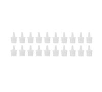 TIDTALEO 60pcs White Pp Glue Bottle Plugs Eyelash Glue Bottle Caps Replacement Universal Lash Nozzle to Solve Mouth Clogging for Family and Beauty Salon Use