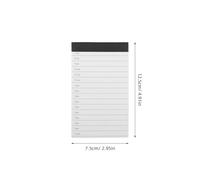 TIDTALEO 6pcs A7 Pocket Size Notepads for Work and School, Compact Daily Planner Notebooks with Lined Paper for Time Management to Do Lists, Portable Paper Memo Pads for Efficient