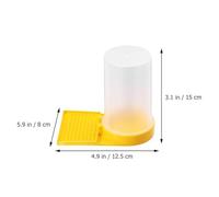 TIDTALEO 6pcs Bee Feeder and Water Dispenser for Beehive Entrance, Plastic Beekeeping Feeding Tool Multifunctional Sugar Syrup and Water Storage, Hive Entrance Feeder for Beekeepers