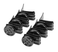 TIDTALEO 6pcs Black Metal No-sew Suspender Buttons for Men’s Pants Adjustable Fastener Clips Suitable for Trousers and Braces Accessories
