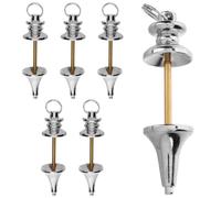 TIDTALEO 6pcs Copper Dowsing Pendulum for Divination and Healing Multifunctional Pendant Hangings for Chakra Balance Meditation and Feng Shui Animal Charms