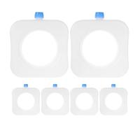 TIDTALEO 6pcs Reusable Freezer Ice Packs for Cooler and Camp Bag, Pe Material Quick Usage and Easy Replacement, for Office Lunch and Fast Midday Breaks