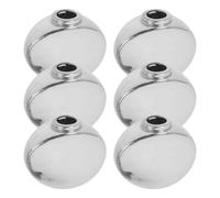 TIDTALEO 6pcs Silver Zinc Alloy Guitar and Bass Tuning Pegs Machine Head Buttons with Precise Tuning Adjustments and Exceptional Durability for Beginners and Professional Musicians