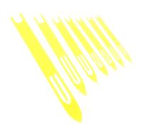 TIDTALEO 7pcs Plastic Net Repair Shuttles Fishing Netting Needle Tool for Weaving and Mending Fishing Nets and Sunshade Multi-use Sturdy Needle Kit and Weaving