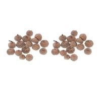 TIDTALEO 80pcs Acorn Caps Acorn Cap Adornment Natural Rattan Elegant Simple Design Practical Decoration Use Best Decoration for Christmas Home Décor