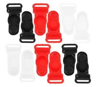 TIDTALEO 80pcs Adjustable Non-slip Sock Buckles 12mm Plastic Garter Strap Clips for Men Women, Multi-color Hosiery Fasteners for Sock Strap Adjustment and Secure Fit