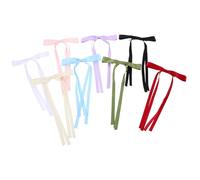 TIDTALEO 8pcs Bowknot Hair Clips with Adjustable Silk Ribbons and Long Tassels Nonslip Duckbill Barrettes for Women Teens Ancient Chinese Style Hanfu Hair Accessories for Festivals and