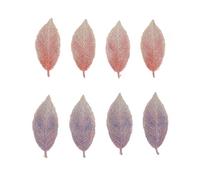 TIDTALEO 8pcs Embroidery Leaf Hair Holder Gradient Color Hairpin for Stylish Side Bangs Clip for Makeup Cooking and Hair Styling with Fresh Nature Design