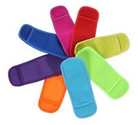 TIDTALEO 8pcs Neoprene Reusable Ice Pop Holders Sleeves Lightweight Protective Covers that Keep Temperature for Summer Outdoor Use