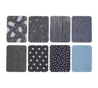 TIDTALEO 8pcs Repair Patches Rectangular Sewing Patches for Clothes Vintage Floral Design Assorted Bright Colors Easy to Wash Not Easy to Fade DIY Craft Making