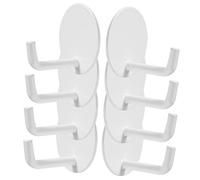 TIDTALEO 8Pcs Wall Hooks for Hanging Heavy Duty Self Adhesive Towel Hooks for Kitchen and Bathroom No Drill Design Smooth Surface for Easy Use