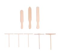 TIDTALEO 9pcs Wooden Crepe Spreader and Spatula Set for Pancake Cooking, Non-Stick Smooth Polished Wood with Elongated Design, Pancake Accessories for Home Kitchen Use