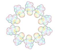 TIDTALEO Acrylic Cloud Charms Beads with Holes Versatile Pairing and Great Durability 10 Pcs for Craft Making for Necklace, Bracelet, Earring DIY Jewellery Projects