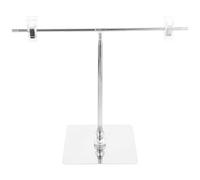 TIDTALEO Adjustable T Shaped Poster Stand Silver Metal Desktop Display Holder Suitable for Indoor and Outdoor Store Use Simple Style Banner Sign