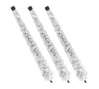 TIDTALEO Alto Saxophone Cleaning Brushes Kit 3Pcs Cotton Thread Black and White for Deep Interior Maintenance Including Neck and Pad Saver, for Professional and Beginner Use