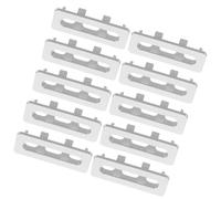 TIDTALEO Bathroom Sink Overflow Hole Covers Easy to Install Plastic 10pcs Bathroom Sink Basin Overflow Covers Silver Drain Caps for and Wash Basin