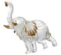 TIDTALEO Beautiful Crystal Elephant Figurine with Decorative Effects and Reflect Sunlight Features, Adorable Elephant Sculpture for Table Decoration during Anniversaries, Gift for Family