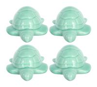 TIDTALEO Bolt Assembling Caps Toilet Ceramic in Turtle 4pcs Light Green Animal Shaped Toilet Bolt Covers with Easy Scratch Resistant Features and Bathroom and Themed Spaces