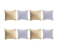TIDTALEO Bracelet Practical and Convenient Pillows 8pcs Display Decorative Made of Jute and Lint Jewelry Display Accessory for Collecting and Displaying Bangles and Other Accessories