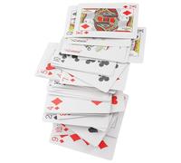 TIDTALEO Braille Playing Cards Tactile Playing Cards Assistive Tool Large-Print Characters Plastic 3.34x2.16x0.04in and Bridge Visually Impaired Blind Adults Random Color