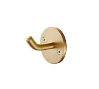 TIDTALEO Brass Brushed Wall Hooks Vintage Coat Hangers Heavy Duty Hat and Bag Holders for Bathroom Bedroom Kitchen Entryway with Corrosion Resistant Finish