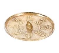 TIDTALEO Brass Feng Shui Mirror for Home Decor, Ornate Exorcism Mirror with Chinese Style Blessing Supply, Beautiful Appearance and Strong Cultural Symbol to Ward off Bad Luck