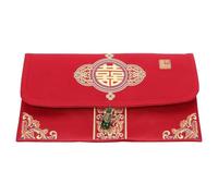 TIDTALEO Brocade Chinese Red Envelope for Wedding Party, Delicate and Sturdy Red Packet with Fine Workmanship, for Bridal Shower and Wedding Money