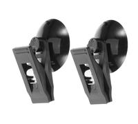 TIDTALEO Car Suction Cup Clip 2pcs Black Windshield Card Holder Parking Ticket Holder Multifunctional Car Accessory for Photo, Bill, and Document Storage