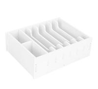 TIDTALEO Cash Register Insert Tray Cash Drawer Tray 9.35x7.07x2.95in Wooden Multiple Compartment Organizer for Retail Stores and Shops Clips Included for Cards Coins Management