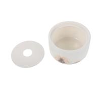 TIDTALEO Ceramic Ashtray with Lid Windproof Ash Disposal Tray for Indoor Outdoor Use Smokeless Ash Holder for Home Office Stylish Heat-resistant Design
