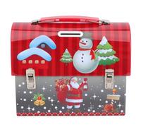 TIDTALEO Christmas Tinplate Candy Box with Lid, Easy to Use and Reliable Storage Container for Wedding and Festive Holiday Packaging, Beautiful Appearance and Stable Design