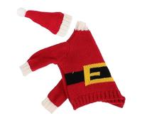 TIDTALEO Christmas Wine Bottle Cover Miniature Xmas Sweater Hat for Wine Bottles Fabric Reusable Holiday Decoration with Bright Colors Festive Party Atmosphere Enhancer