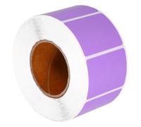 TIDTALEO Colored Thermal Adhesive Label Paper Roll 40x30mm, Purple Matte Waterproof Self-Adhesive Sticky Labels for Printer, 800 Sheets for Office and School Use