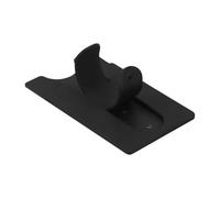 TIDTALEO Compact Black Adhesive Phone Stand with Credit Card Holder, Invisible Self-Adhesive Smartphone Support for Desktop Use, Mobile Cell Phone Holder for Travel and Daily Carry