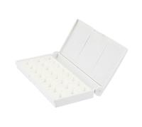 TIDTALEO Compartment Plastic Watercolor Pigment Box Empty Paint Tray for Acrylic Gouache Oil Painting Portable Storage Case for Artists and Students