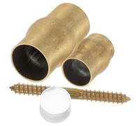 TIDTALEO Copper DIY Elderly Cane Joint Set with Brass Ferrule and Anti-Slip Functionality, Suitable for Senior Walking Sticks in Indoor and Outdoor Settings