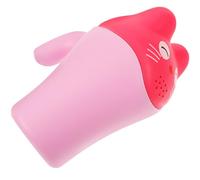 TIDTALEO Creative Shower Water Cup for Cartoon Bath Wash Cup with Handle Lightweight Hair Rinse Jug Eco-Friendly PP Pink Bathing Essential for Shampooing and Hair Washing