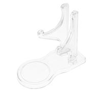 TIDTALEO Cup and Saucer Display Stand Holder Acrylic Plate Racks for Kitchen Cabinets Folding Dish Displaying Rack for Home Office Desktop