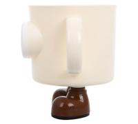 TIDTALEO Cute Cartoon Big Eye Doll Toothbrush Holder Cup with Handle, Large Capacity Plastic Mouthwash Tumbler for Bathroom Use, Reusable ’s Tooth Brushing Cup for Boys and