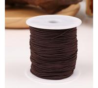 TIDTALEO Dark Coffee Elastic String for Jewelry Making Wear-Resistant DIY Elastic Cord Thread for Bracelets Necklaces Bead Weaving Accessories