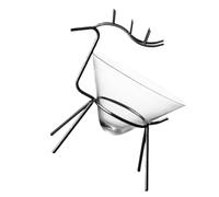 TIDTALEO Deer Shaped Iron Art Cocktail Glass for Bar and Cafe Creative Black Juice and Mixed Drink Cup Modern Decorative Wine Tumbler Suitable for Parties and Restaurants