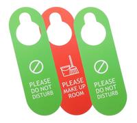 TIDTALEO Do Not Disturb Door Hanger Door Handle Tag 3pcs for Hotel Work Use, PVC Material Printing, Easy to Read Double Sided Hanging Signs