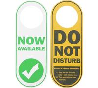 TIDTALEO Do Not Disturb Door Hanger Sign Double Sided Pvc Office Reminder Tag Hotel Door Knob Sign American Humor for Meetings and Work Privacy