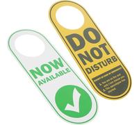 TIDTALEO Do Not Disturb Sign Double-sided Pvc Door Knob Pendant Office Door Reminder Tag Hotel Room Hanging Message Board with American Humor