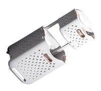 TIDTALEO Double Layer Folding Laundry Basket with Wheels Rolling Clothes Hamper for Laundry Storage with Hanging Option for Bathroom and Bedroom Organization