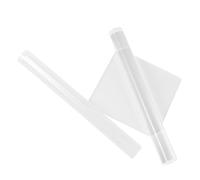 TIDTALEO Durable Acrylic Clay Tool with Polished Square Board and Transparent Solid Hollow Rollers for Precise Clay Modelling and Air Dry Crafting at Home
